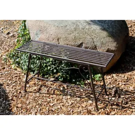deluke Blumenbank RITA 45 x 27 x 83 cm Schwarz/Braun