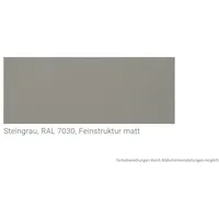 steinau Haustür Hochwertige Aluminium Haustür "Basic Comfort" - 3 Motive - 4 Farben grau