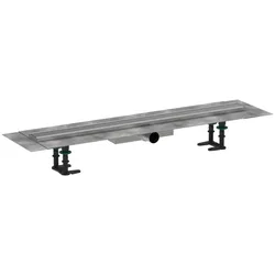 hansgrohe RainDrain Compact Komplettset Duschrinne 800mm, Edelstahl gebürstet, für flache Installation 56166800