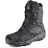LiliChan Männer Taktische Stiefel Delta Side Einsatzstiefel Wasserdicht Boots Military Schuhe (CP-SCHWARZ, numeric_45) - 45 EU