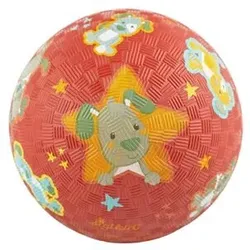 SIGIKID 43088 Spielball aus reinem Naturkautschuk, Motiv Hund, bunt, 17 cm