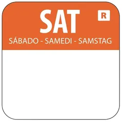Vogue Farbcode Sticker Samstag orange