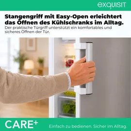Exquisit KS16-4-HEA-090E Kühlschrank (106 l, 865 mm hoch, Silber)