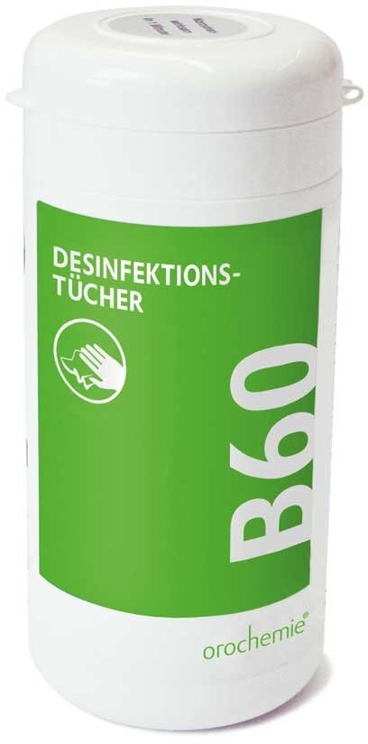 B 60 Desinfektionstücher wiederverwendbare Dose á 110 Tücher, 1 Stück