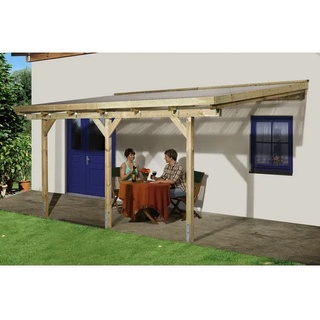 Weka Terrassenüberdachung 671 424 x 267 x 257 cm natur