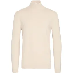 Rollkragenpullover SOLID "Rollkragenpullover SDArio", Herren, Gr. L, beige (oatmeal), Obermaterial: 100% Baumwolle CO., Pullover Rollkragenpullover