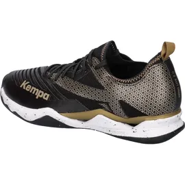 Kempa Herren Handballschuhe Wing Lite 2.0 44.5 Gold, Weiss, Schwarz