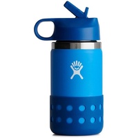 Hydro Flask Kids Wide Mouth Straw Cap and Boot«, TempShieldTM - doppelwandige Vakuumisolierung, 355 ml blau