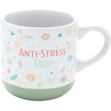 SHEEPWORLD GRUSS & CO Espressotasse Motiv "Anti-Stress" | Tasse aus Steinzeug, 10 cl, mit Geschenk-Banderole | Geschenk Freunde, Geburtstag | 73940