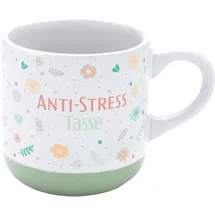 SHEEPWORLD GRUSS & CO Espressotasse Motiv "Anti-Stress" | Tasse aus Steinzeug, 10 cl, mit Geschenk-Banderole | Geschenk Freunde, Geburtstag | 73940