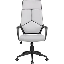 KADIMA DESIGN Ergonomischer Bürostuhl ZENTA mit atmungsaktiver Rückenlehne, Stoffelementen, Kunststoff-Armlehnen, max. 120 kg Belastung