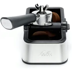 Solis Ausklopfschale für Kaffeesatz, Abklopfbehälter für Siebträger, Knock-Box