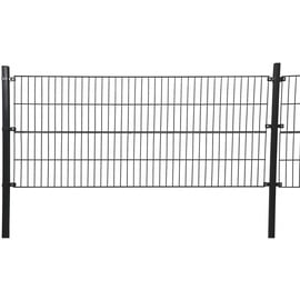 Home Deluxe Doppelstabmattenzaun Anthrazit 200 cm x 30 m