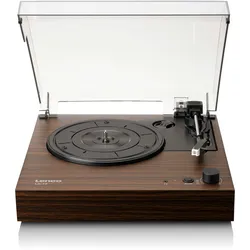 Lenco LS-15WD - Plattenspieler mit Bluetooth®, zwei integrierten Lautsprechern und AT3600L Tonabnehmer - Holz