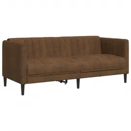vidaXL Couch Kunstleder 2-Sitzer Braun