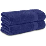 Komfortec Handtuchset 70 x 140 cm blau 2 St.