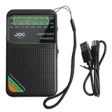 DAZZLEEX DAB-Radio Tragbar, 1000 mAh wiederaufladbarer Akku, AM/FM/SW Radio Vollband-Vollk-Mini-Radio Automatische Sendersuche