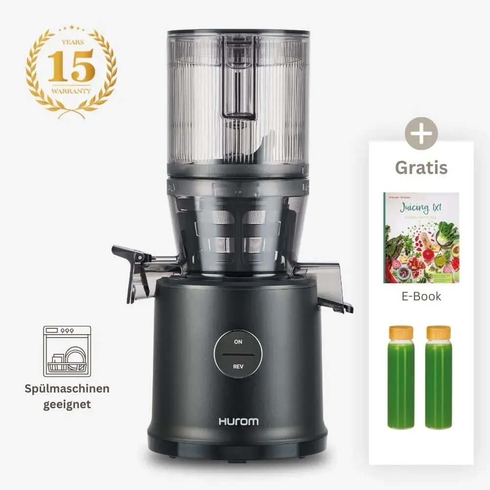 Hurom H80-ST Entsafter - Pure Press Line - Matt-Schwarz