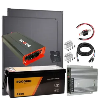 Solaranlage 400W Premium-Set LiFePO4 - LARGE