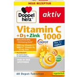 Doppelherz Aktiv Vitamin C 1000 + D3 + Zink Depot Tabletten 60 St.