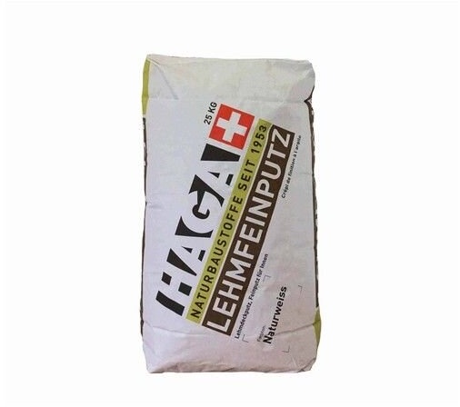 HAGA Lehm-Deckputz Korn 3,0 mm Abrieb - 25 kg Sack