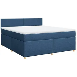 vidaXL Boxspringbett 180 x 200 cm Blau