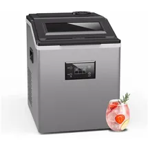 Klarstein FrostMaster Eiswürfelmaschine - 40 kg/Tag, 34 Eiswürfel in 15 Min, Edelstahl, LED-Bedienfeld, Eisportionierer, Eiswürfelbereiter, Ice Maker Eiswürfelspender