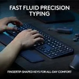 Logitech MX Keys S Graphite - Kabellose Tastatur, US-Layout (Qwerty)