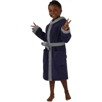 Normani Frottee Kinderbademantel aus Bio-Baumwolle in Lila | Gr.: