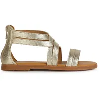 GEOX J Karly Girl Sandal, Platinum, 32