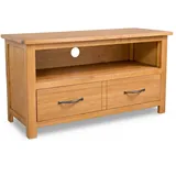 vidaXL TV-Schrank 90 x 35 x 48 cm Braun Massivholz
