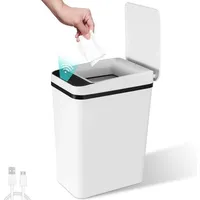 Automatische Abfallbehälter mit Sensor 12 l - Kontaktlos und geräuschlos - Für Küche und Badezimmer