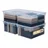 Rotho Stapelbox 18 l 4-tlg. blau/transparent