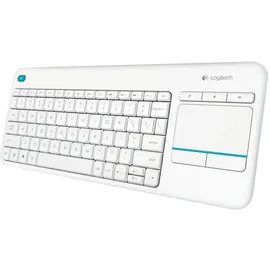 Logitech K400 Plus Wireless Touch Keyboard DE weiß
