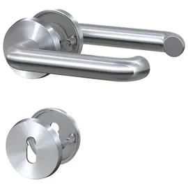 BASI Rosetten-Garnitur Edelstahl silberfarben