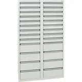 Stumpf Schubladenschrank Serie STS 410, 26 Schubladen lichtgrau (18x100, 8x200mm)