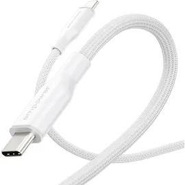 Panzer Glass USB-C auf USB-C 2 m Weiß