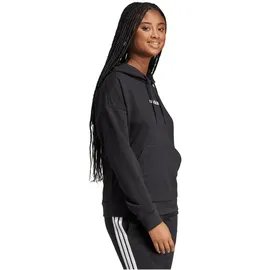 adidas Essentials Linear French Terry Hoodie, black/white L