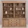 Casa Padrino Landhausstil Eichenholz Schrank Naturfarben 223 x 51 x H. 228 cm - Landhausstil Massivholz Möbel