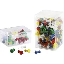 Magnetoplan Pinnwandnadel Gelb, Weiß, Blau, Rot, Grün 200St.