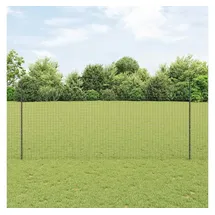 vidaXL Zaunpfosten 140 x 140 cm Grau/Stahl