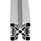 SCHMIDT systemprofile 2000mm Aluminium Profil 40x40mm Nut 8 Maßbandprofil eloxiert 4040 Alu Konstruktionsprofil Aluprofil 2m
