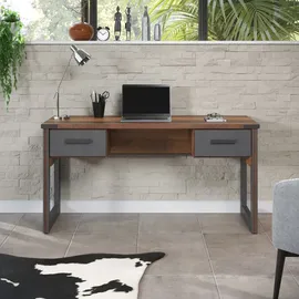 trendteam Büroschreibtisch Prime Alteiche / Grau