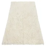 RugsX Flokati Bettdecke 250 x 350 cm Beige/Weiß