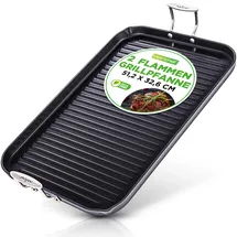 NutriChef Gusseisen Grillpfanne 56 x 32 cm