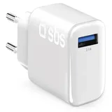 SBS USB-Reiseladegerät mit 10 Watt, - Weiß