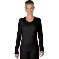 TRIGEMA Longsleeve »TRIGEMA Sportshirt aus Merinowolle«, (1 tlg.), schwarz,