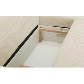 Sofa.de Ecksofa mit Schlaffunktion ¦ beige ¦ Maße (cm): B: 275 H: 91 T: 173.0
