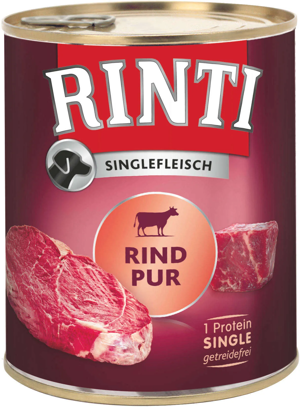 RINTI Hunde-Nassfutter Singlefleisch Pur Rind