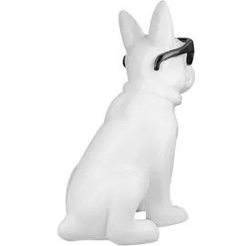 Casablanca by Gilde Deko Figuren - Skulpturen, Cool Dog weiß (H) 35 cm | Gr.: onesize